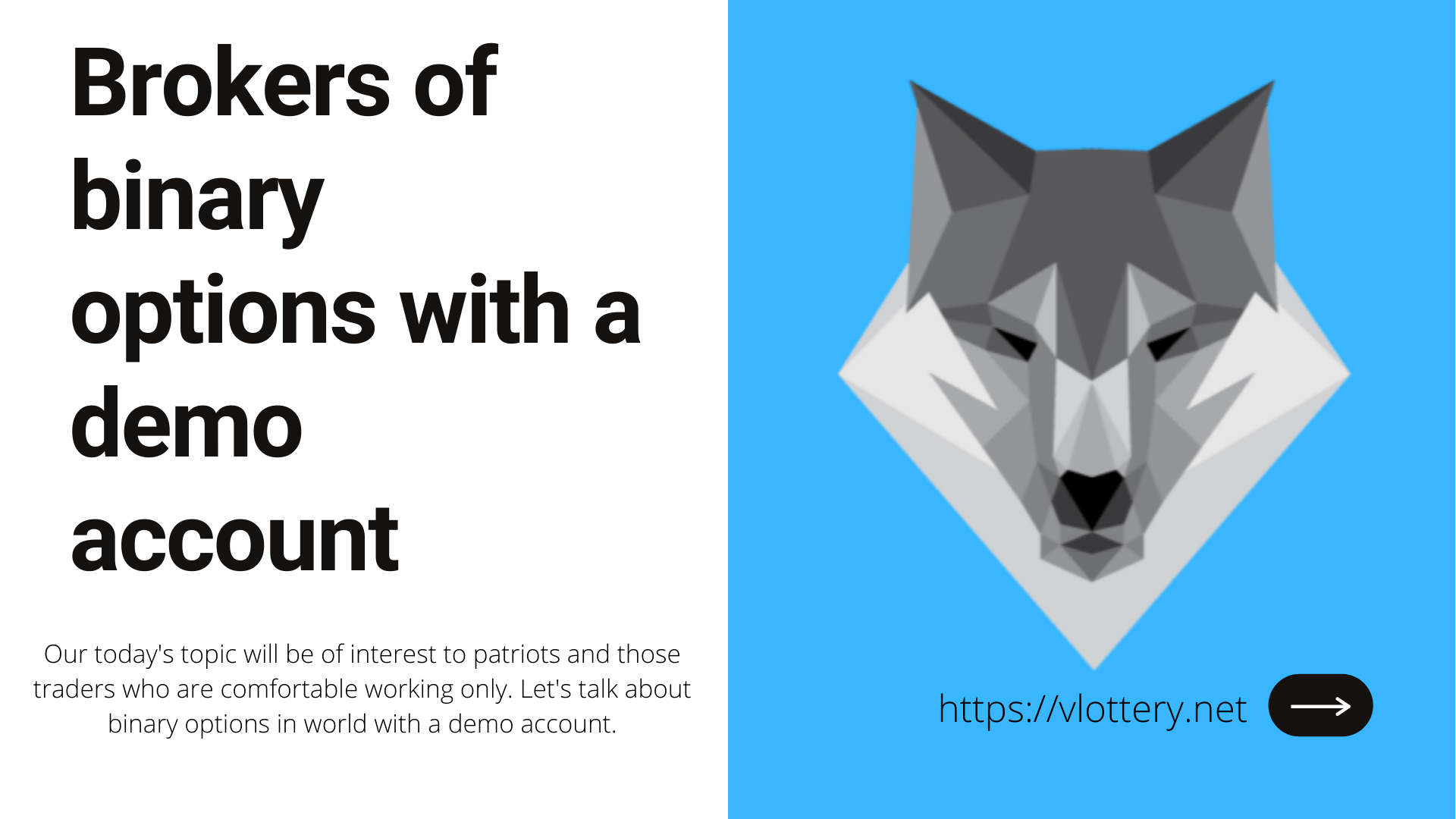 Brokers of binary options with a demo account