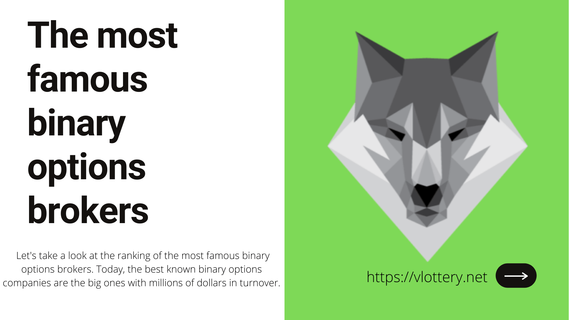 The most famous binary options brokers