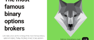 The most famous binary options brokers